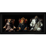 Jungle Mafia Bosses - Framed Animal Wall Art