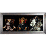 Jungle Mafia Bosses - Framed Animal Wall Art