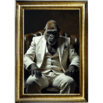Gorilla Boss - Framed Animal Wall Art