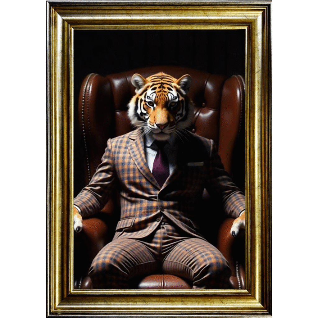 Tiger Boss - Framed Animal Wall Art