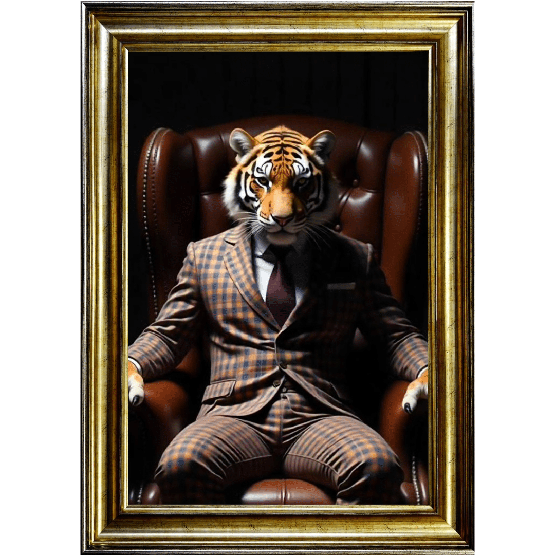 Untitled - 2025-05-05T102343.073 Tiger Boss - Framed Animal Wall Art