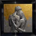 The Embrace - Abstract Framed Wall Art