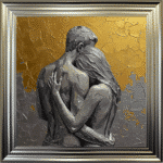 The Embrace - Abstract Framed Wall Art
