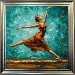 The Jete - Abstract Framed Wall Art