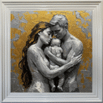 Family Embrace - Abstract Framed Wall Art