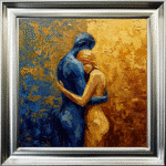 The Hug - Abstract Framed Wall Art