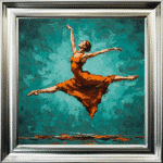 The Jump - Abstract Framed Wall Art