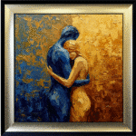 The Hug - Abstract Framed Wall Art