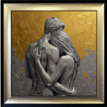 The Embrace - Abstract Framed Wall Art