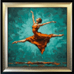 The Jump - Abstract Framed Wall Art