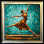 The Jete - Abstract Framed Wall Art