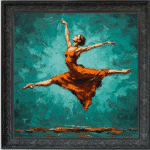 The Jump - Abstract Framed Wall Art