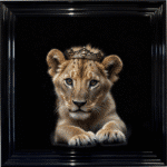 Royal Lioness Cub - Framed Picture