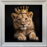Royal Lion Cub - Framed Picture