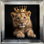 Royal Lion Cub - Framed Picture
