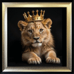 Royal Lion Cub - Framed Picture