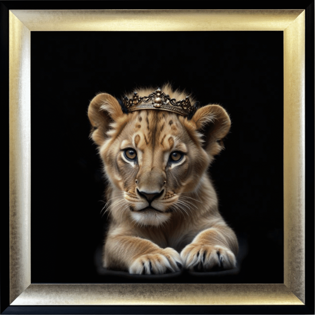 Royal Lioness Cub - Framed Picture
