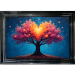 Tree of Hearts - Framed Wall Art