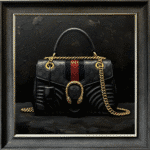 Gucci Bag - Framed wall art