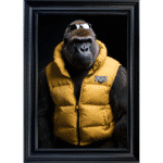 Gorilla with shades - Framed Animal Wall Art - Trade