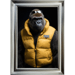 Gorilla with shades - Framed Animal Wall Art - Trade