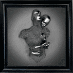 Chained Lovers Charcoal - Framed Wall Art