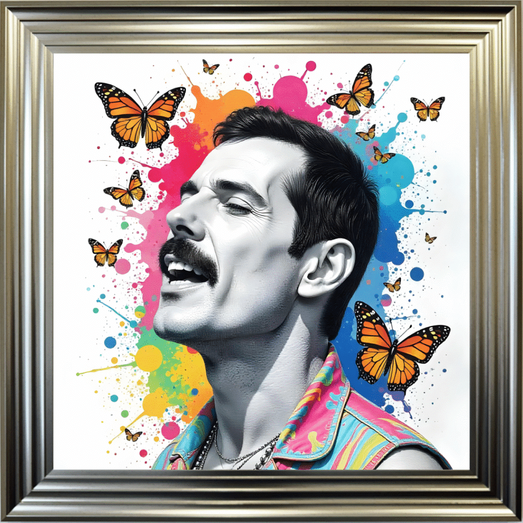 Freddie Mercury - Colour Splash Wall Art