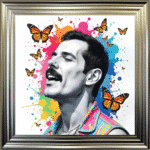 Freddie Mercury - Colour Splash Wall Art