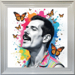 Freddie Mercury - Colour Splash Wall Art