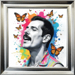 Freddie Mercury - Colour Splash Wall Art