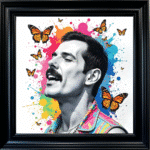 Freddie Mercury - Colour Splash Wall Art