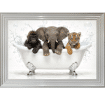 Zoo in the Bath - Framed Picture