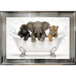Zoo in the Bath - Framed Picture