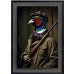 Pheasant Revenge - Framed Animal Wall Art