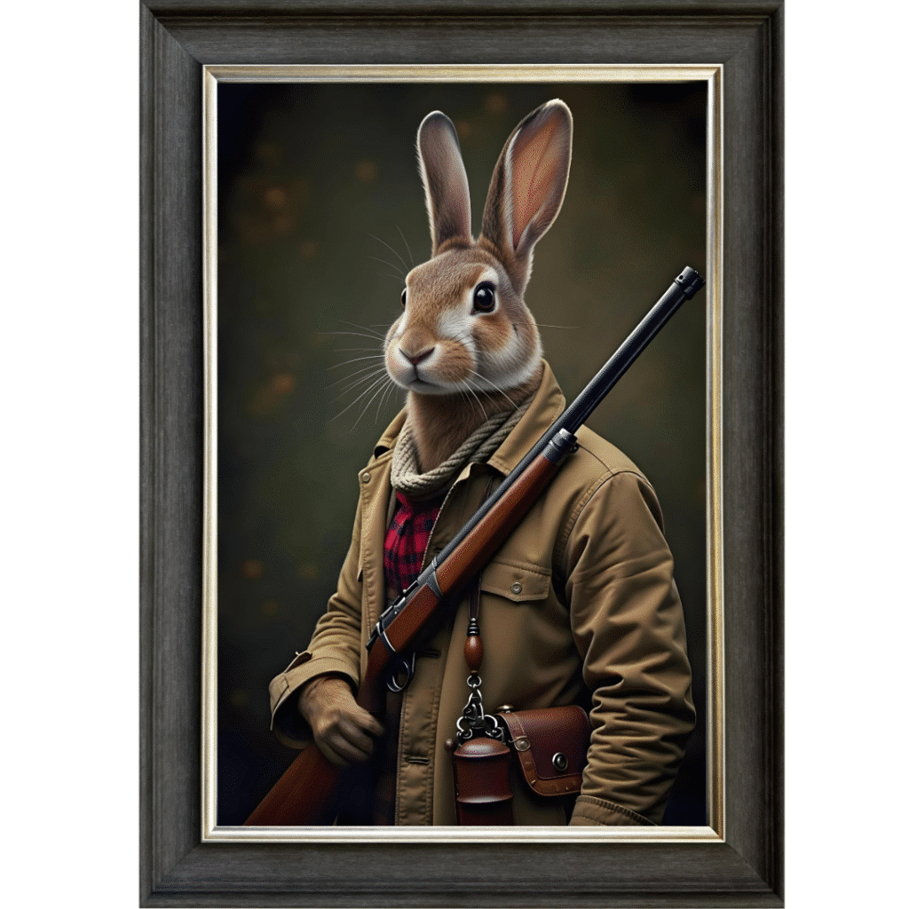 Rabbit Revenge - Framed Animal Wall Art