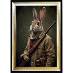 Rabbit Revenge - Framed Animal Wall Art