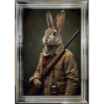 Rabbit Revenge - Framed Animal Wall Art