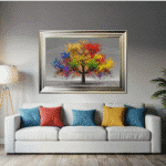 Multicoloured Cherry Tree - Framed Wall Art - Image 4