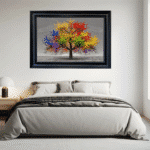 Multicoloured Cherry Tree - Framed Wall Art - Image 2