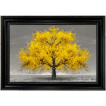 Yellow Cherry Tree - Framed Wall Art