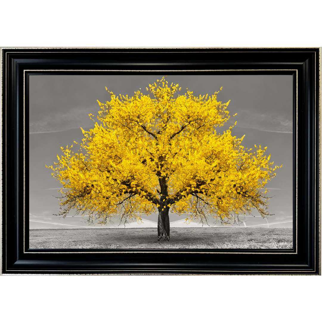 Untitled - 2025-11-22T160245.390 Yellow Cherry Tree - Framed Wall Art