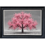 Pink Cherry Tree - Framed Wall Art