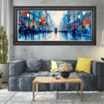 The City Rhythm - Framed Abstract Wall Art - Image 4