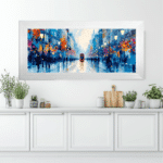 The City Rhythm - Framed Abstract Wall Art - Image 3