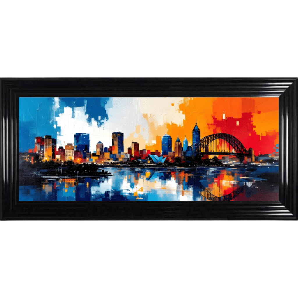 Sidney - Framed Abstract Wall Art