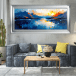 The Loch - Framed Abstract Wall Art - Image 4