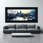 The Bay - Framed Abstract Wall Art - Image 2