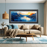 The Loch - Framed Abstract Wall Art - Image 3