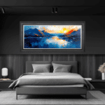 The Loch - Framed Abstract Wall Art - Image 2