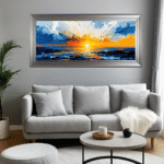 Natures Sunrise - Framed Abstract Wall Art - Image 4